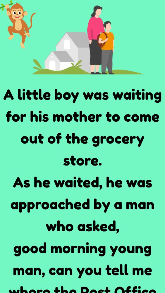 A Little Boy Was Waiting For His Mother
