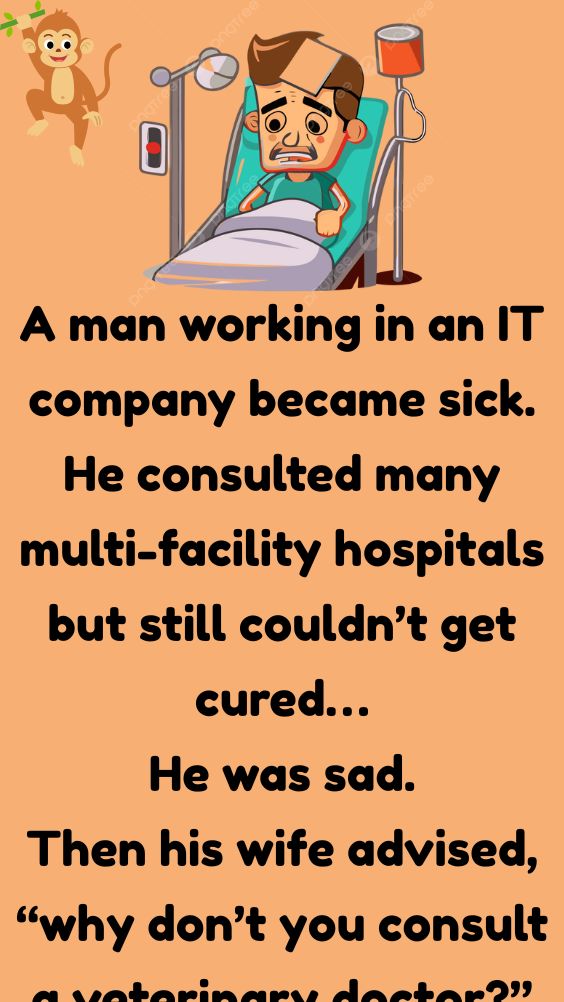 A Man Working In An IT Company Became Sick