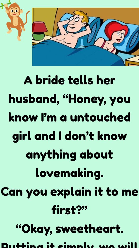 A bride tells her husband