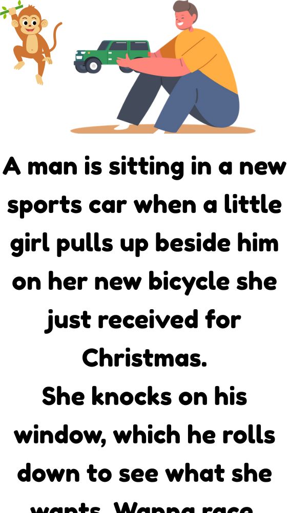 A man is sitting in a new sports car
