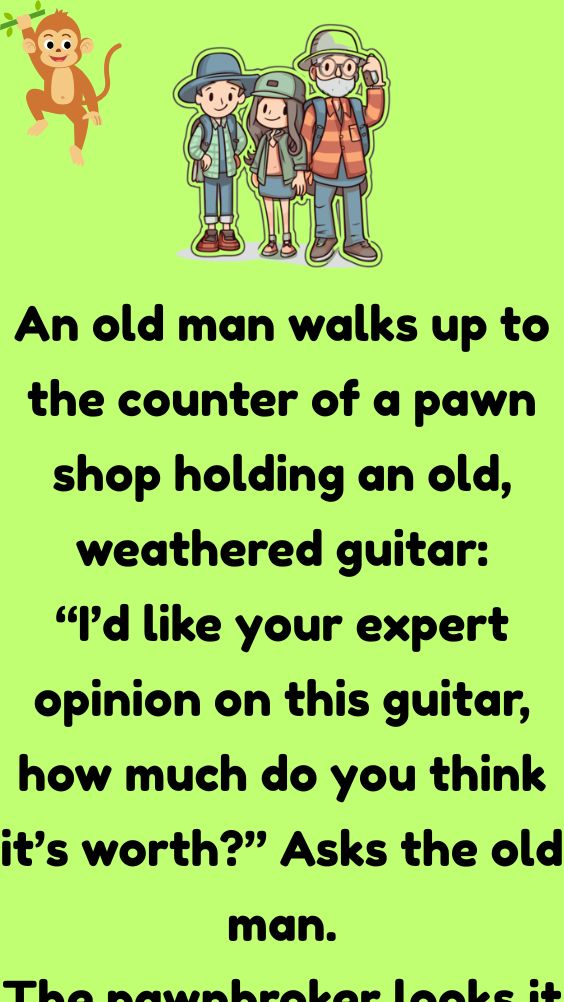 An Old Man Walks Up To The Counter