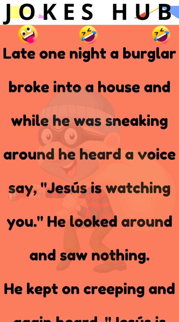 A burglar broke into a house