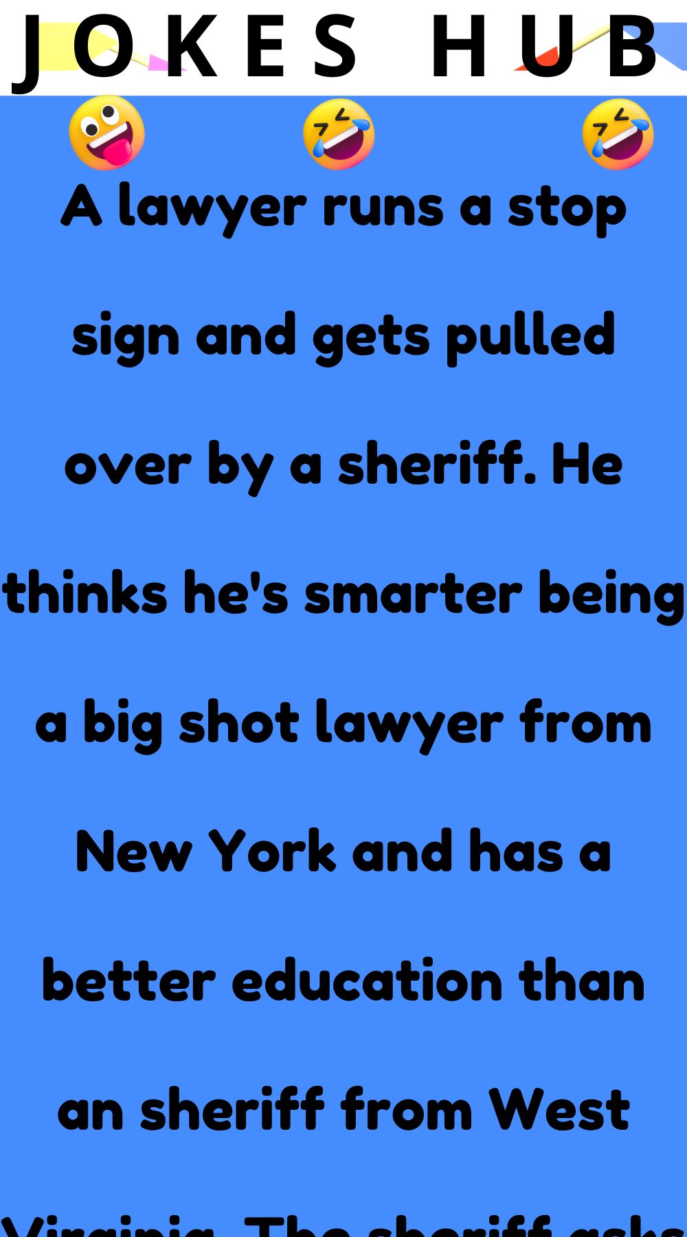A lawyer runs a stop sign