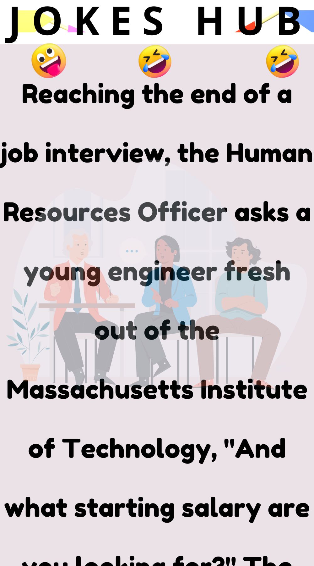 Reaching the end of a job interview