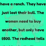 They have just lost their bull