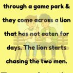 Two guys are walking through a game park